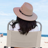 Outdoor Chairs: Havana Outdoors Beach Chair 2 Pack Folding Portable Summer Camping Outdoors - Natural