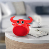 Bluetooth Speakers: Fitsmart Bluetooth Animal Face Speaker Portable Wireless Stereo Sound - Red