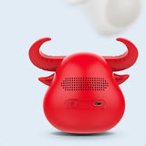 Bluetooth Speakers: Fitsmart Bluetooth Animal Face Speaker Portable Wireless Stereo Sound - Red
