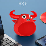 Bluetooth Speakers: Fitsmart Bluetooth Animal Face Speaker Portable Wireless Stereo Sound - Red