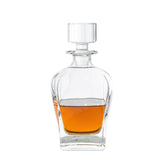 Drinkware: Novare Oval Whiskey Decanter Bottle With 4 Whiskey Glasses Set