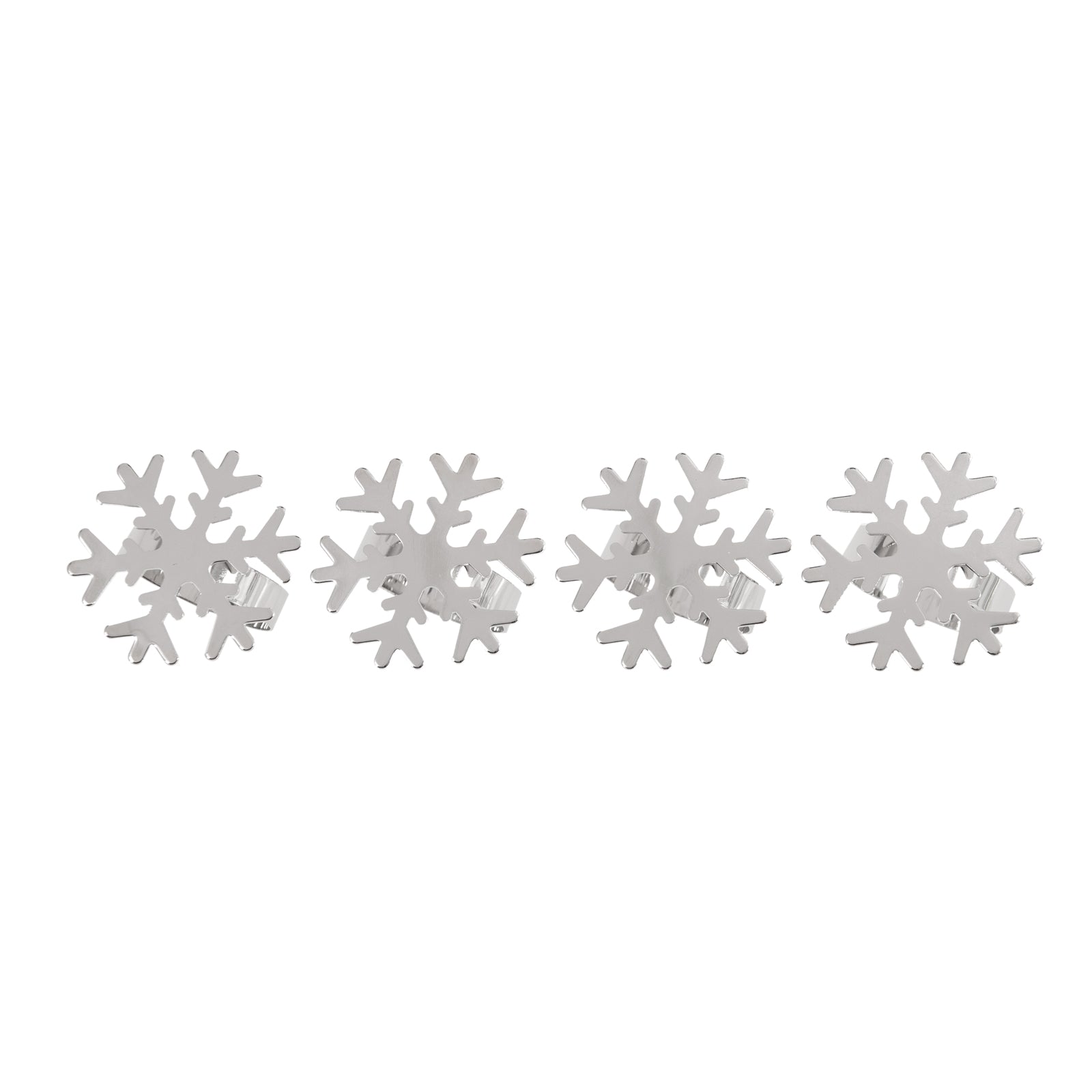 Christmas Decorations: Bread and Butter Napkin Rings - Snow Flake - 4 Pack