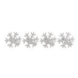 Christmas Decorations: Bread and Butter Napkin Rings - Snow Flake - 4 Pack