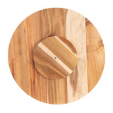 Christmas Decorations: Bread and Butter 18 Inch Print Wooden Lazy Susan Tray - White Snowflake