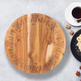 Christmas Decorations: Bread and Butter 18 Inch Wooden Lazy Susan Tray - Trees
