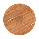 Christmas Decorations: Bread and Butter 18 Inch Wooden Lazy Susan Tray - Wood Snowflake