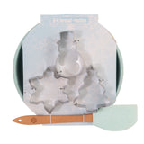 Christmas Decorations: Bread and Butter Electroplate Icy Snowflake Mini Mix Bowl Set