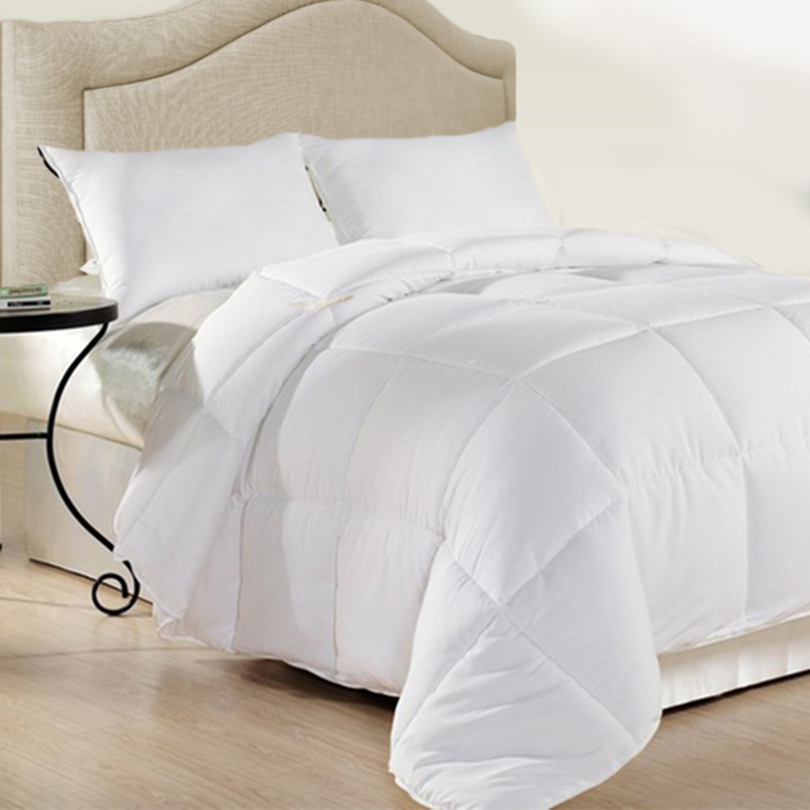 Quilts & Duvets: Royal Comfort 500GSM Plush Duck Feather Down Quilt Ultra Warm Soft - All Seasons - Double - White