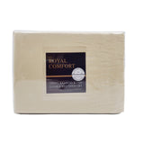 Bed Sheets: Royal Comfort Bamboo Blended Sheet & Pillowcases Set 1000TC Ultra Soft Bedding - Queen - Ivory