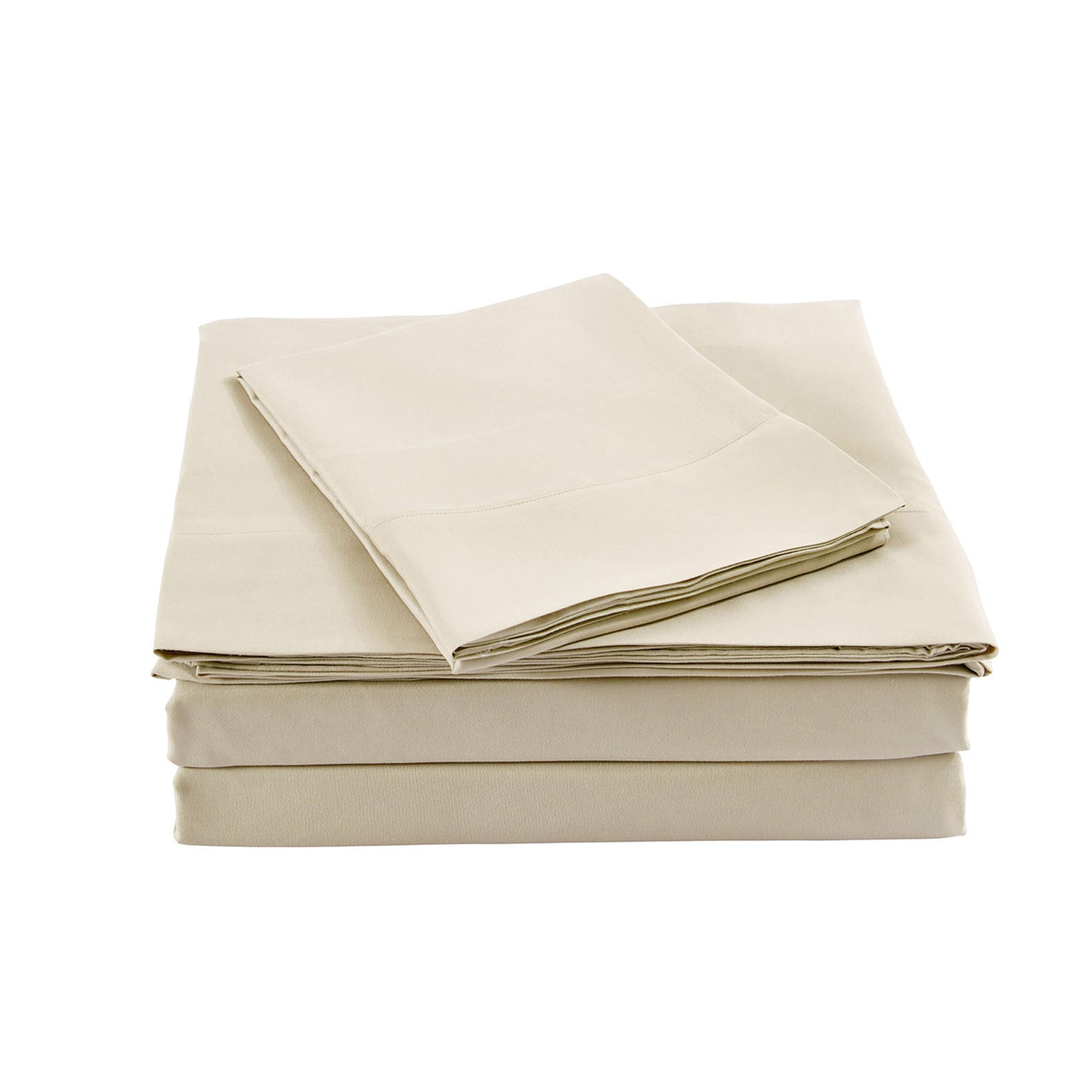 Bed Sheets: Royal Comfort Bamboo Blended Sheet & Pillowcases Set 1000TC Ultra Soft Bedding - King - Ivory