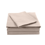 Bed Sheets: Royal Comfort Bamboo Blended Sheet & Pillowcases Set 1000TC Ultra Soft Bedding - King - Warm Grey