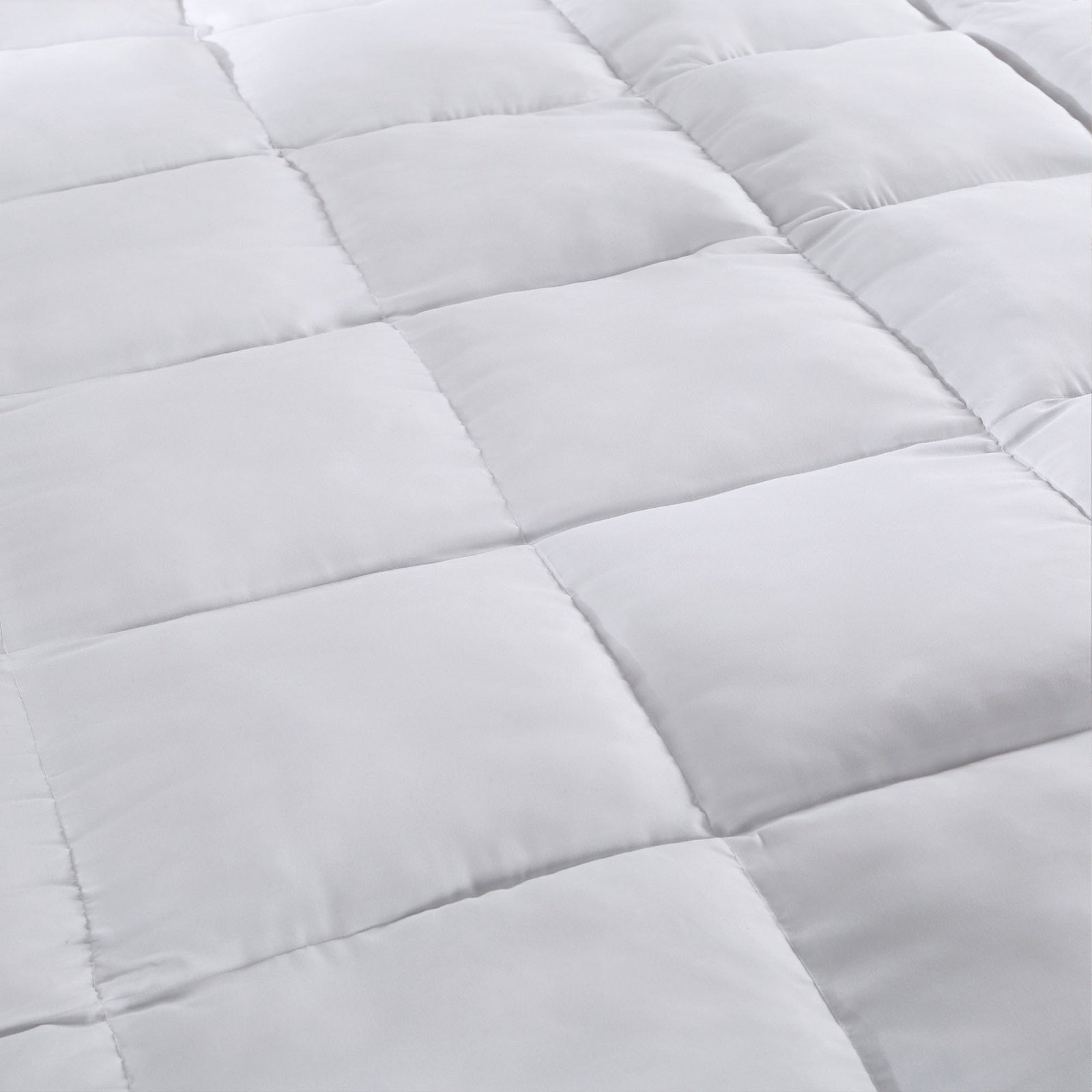 Duvet Covers: Royal Comfort 1000GSM Luxury Bamboo Fabric Gusset Mattress Pad Topper Cover - King - White