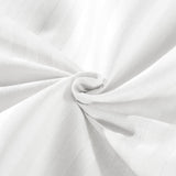 Bed Sheets: Kensington 1200 Thread Count 100% Egyptian Cotton Sheet Set Stripe Hotel Grade - Double - White