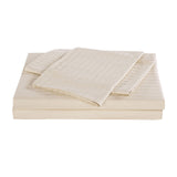 Bed Sheets: Kensington 1200 Thread Count 100% Egyptian Cotton Sheet Set Stripe Hotel Grade - King - Sand