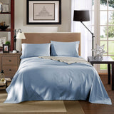 Bed Sheets: Kensington 1200 Thread Count 100% Egyptian Cotton Sheet Set Stripe Hotel Grade - King - Chambray