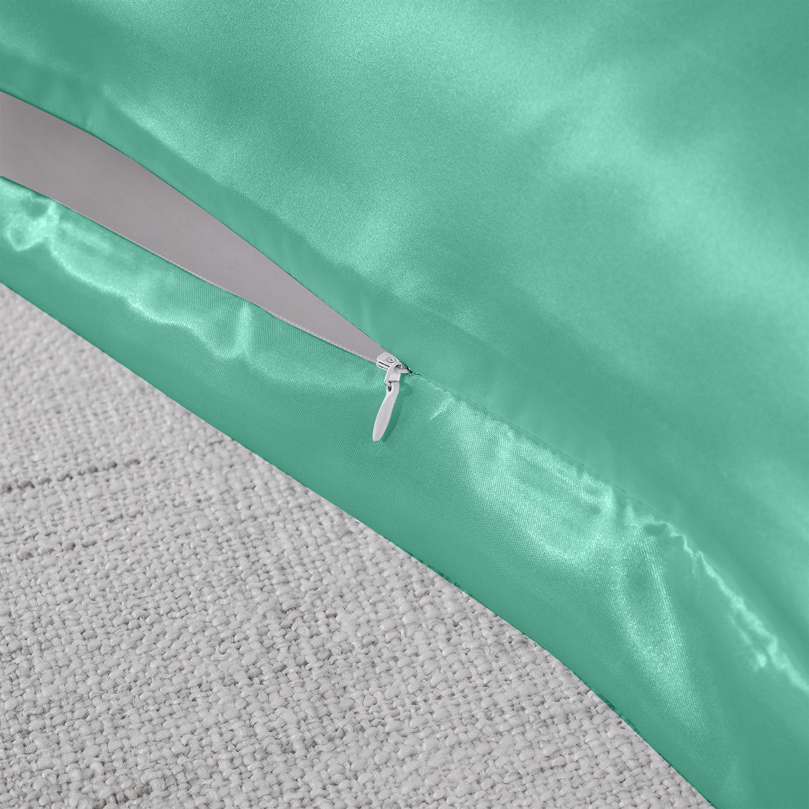 Pillowcases: Royal Comfort Mulberry Soft Silk Hypoallergenic Pillowcase Twin Pack 51 x 76cm - Mint