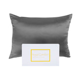 Pillowcases: Royal Comfort Pure Silk Pillow Case 100% Mulberry Silk Hypoallergenic Pillowcase - Charcoal
