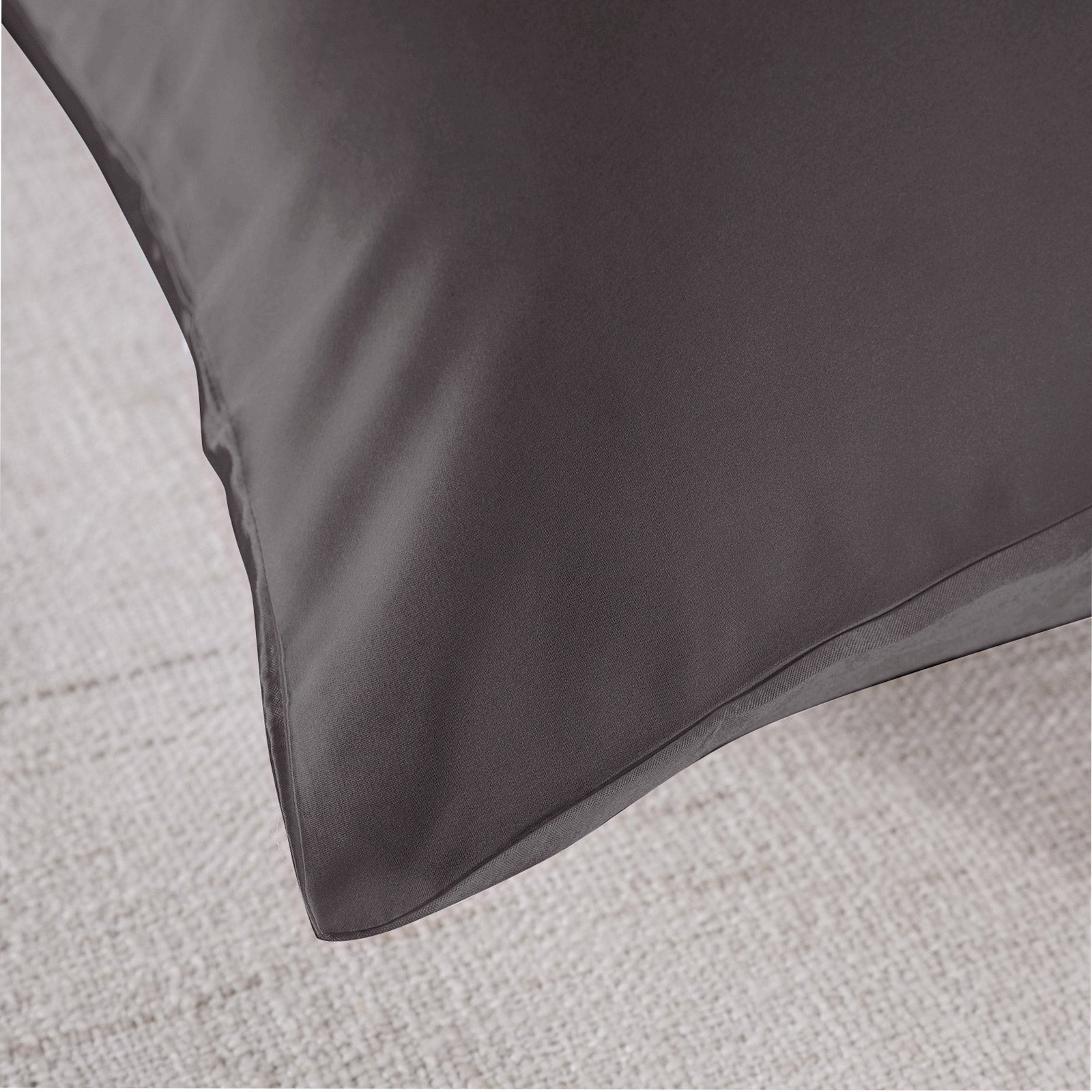 Pillowcases: Royal Comfort Pure Silk Pillow Case 100% Mulberry Silk Hypoallergenic Pillowcase - Charcoal