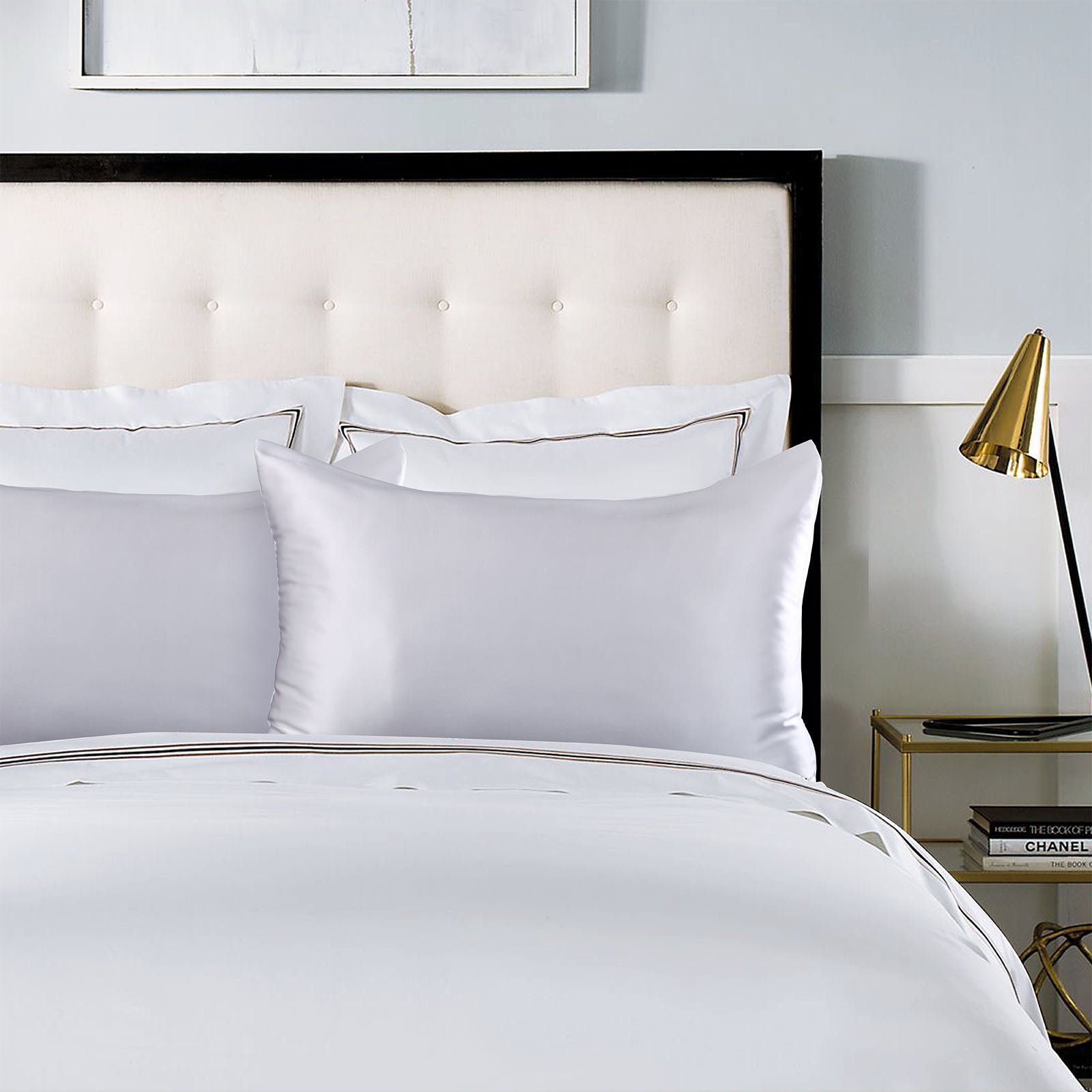 Pillowcases: Royal Comfort Pure Silk Pillow Case 100% Mulberry Silk Hypoallergenic Pillowcase - Silver
