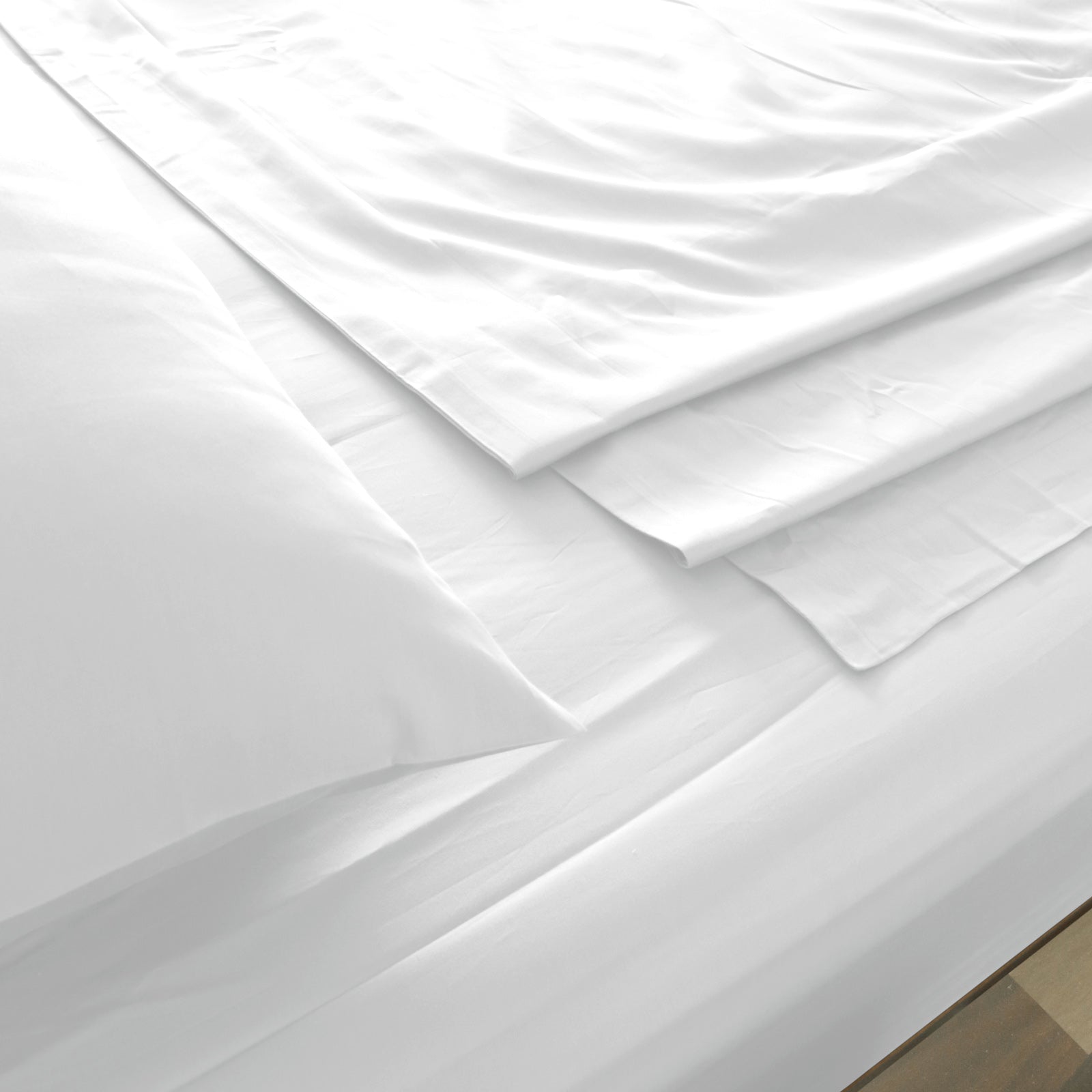 Bed Sheets: Royal Comfort 1000TC Hotel Grade Bamboo Cotton Sheets Pillowcases Set Ultrasoft - King - White