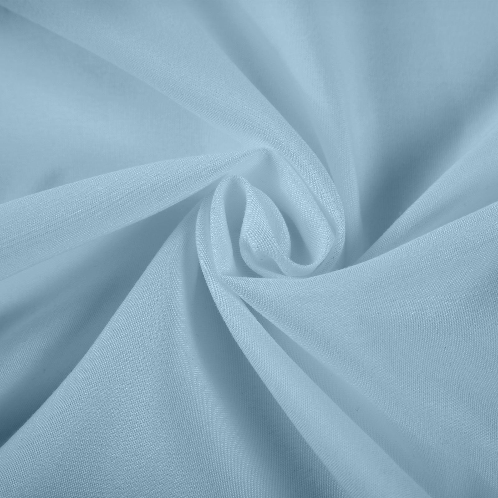 Bed Sheets: Royal Comfort 1200 Thread Count Sheet Set 4 Piece Ultra Soft Satin Weave Finish - Double - Sky Blue