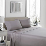 Bed Sheets: Royal Comfort 1200 Thread Count Sheet Set 4 Piece Ultra Soft Satin Weave Finish - Queen - Charcoal