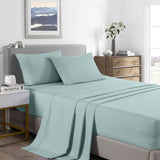 Bed Sheets: Royal Comfort 2000 Thread Count Bamboo Cooling Sheet Set Ultra Soft Bedding - Single - Frost