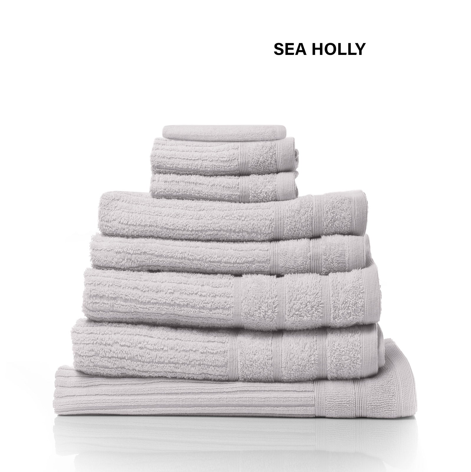 Bath Towels & Robes: Royal Comfort Eden Egyptian Cotton 600GSM 8 Piece Luxury Bath Towels Set - Holly
