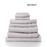 Bath Towels & Robes: Royal Comfort Eden Egyptian Cotton 600GSM 8 Piece Luxury Bath Towels Set - Holly
