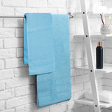 Bath Towels & Robes: Royal Comfort Eden Egyptian Cotton 600GSM 8 Piece Luxury Bath Towels Set - Aqua