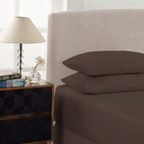 Bed Sheets: Royal Comfort 1500 Thread Count Cotton Rich Sheet Set 3 Piece Ultra Soft Bedding - Double - Dusk Grey