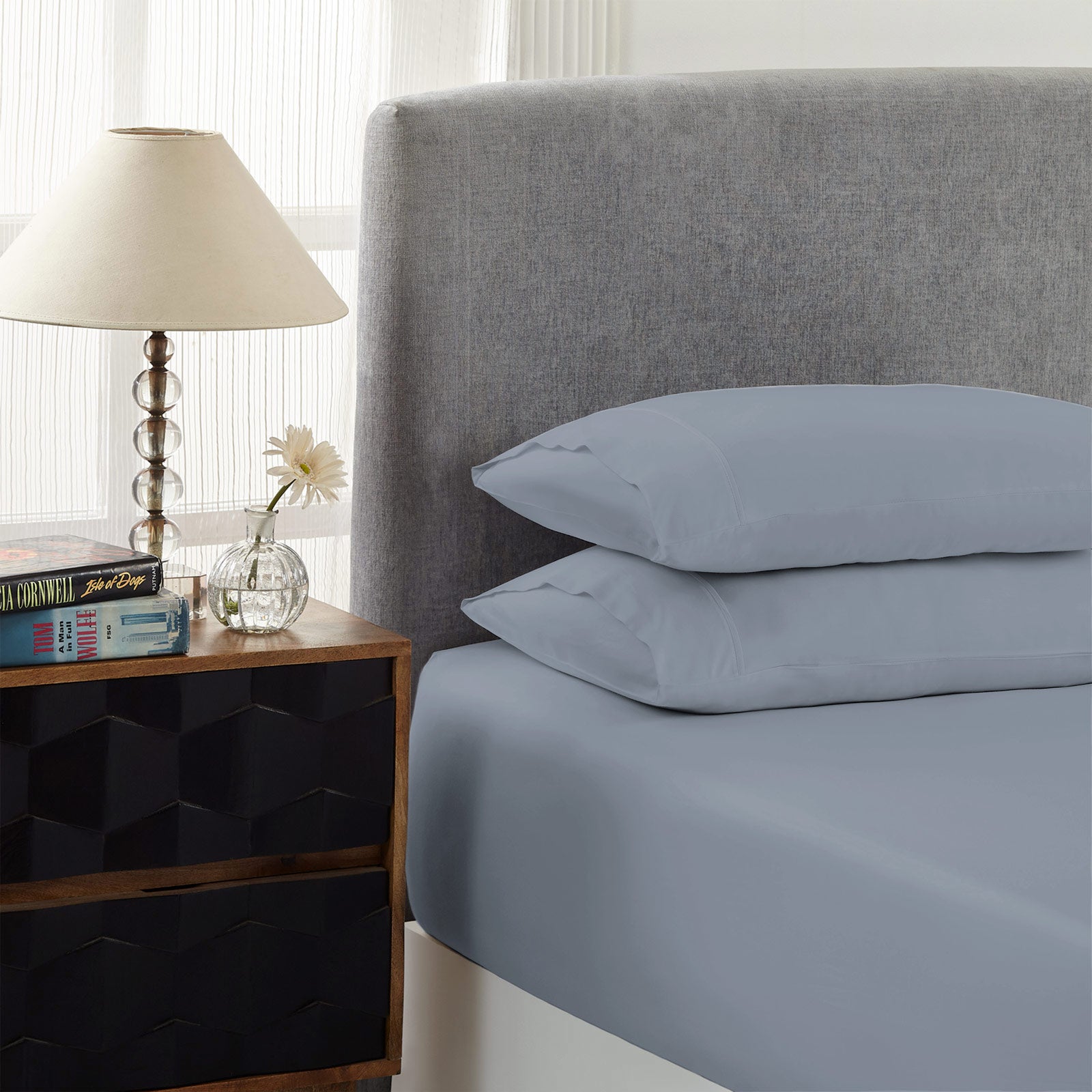 Bed Sheets: Royal Comfort 1500 Thread Count Cotton Rich Sheet Set 3 Piece Ultra Soft Bedding - Double - Indigo