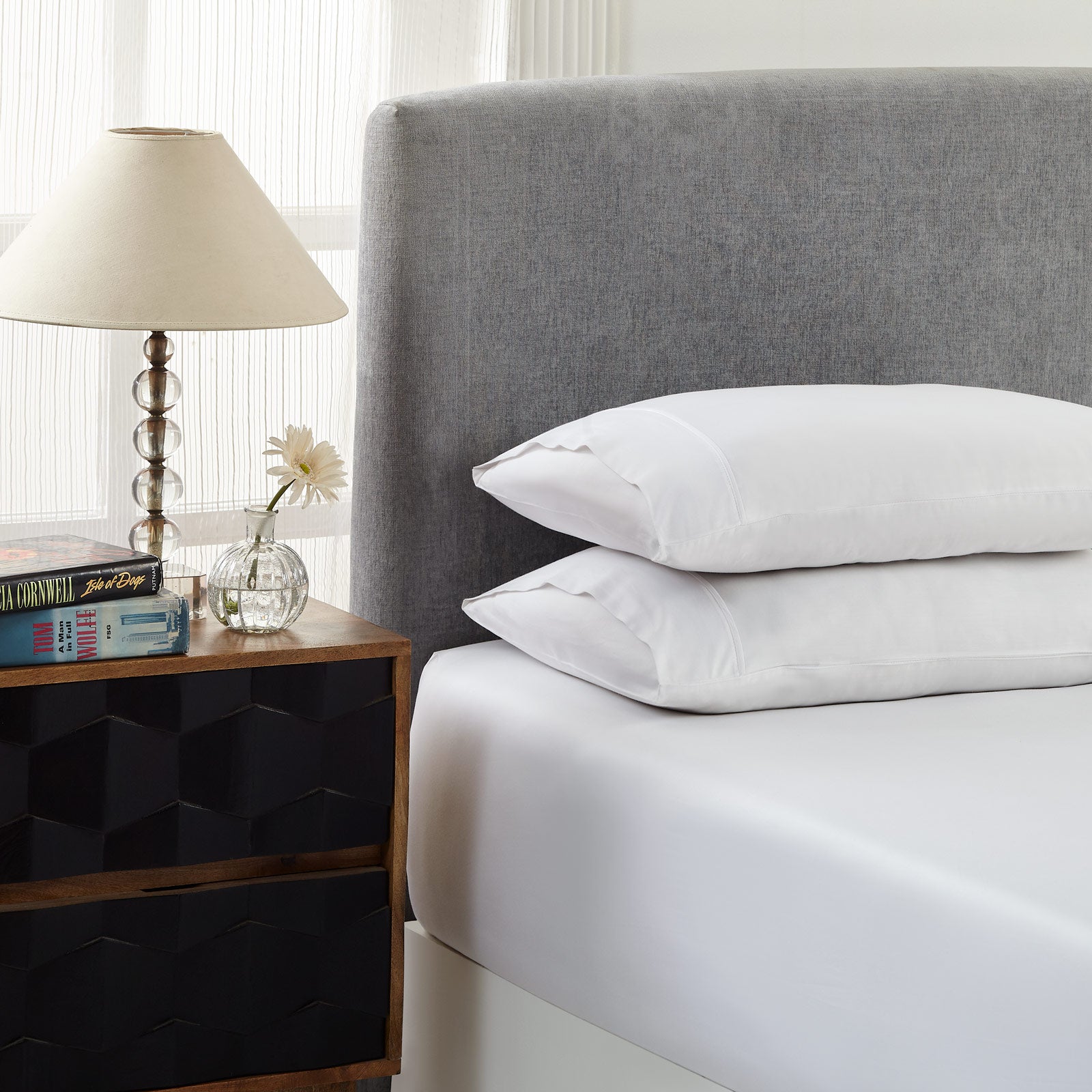 Bed Sheets: Royal Comfort 1500 Thread Count Cotton Rich Sheet Set 3 Piece Ultra Soft Bedding - King - White