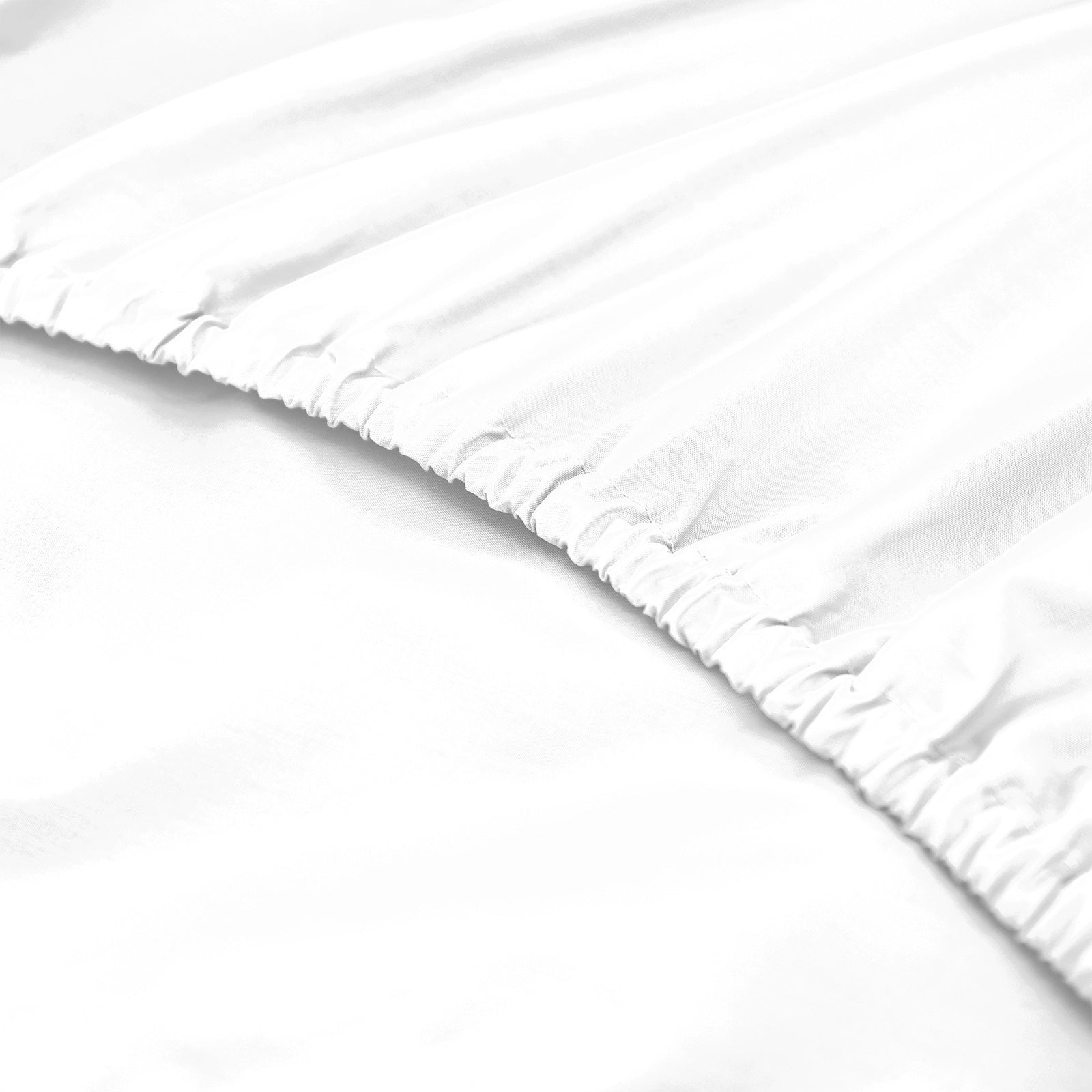 Bed Sheets: Royal Comfort 1500 Thread Count Cotton Rich Sheet Set 3 Piece Ultra Soft Bedding - King - White