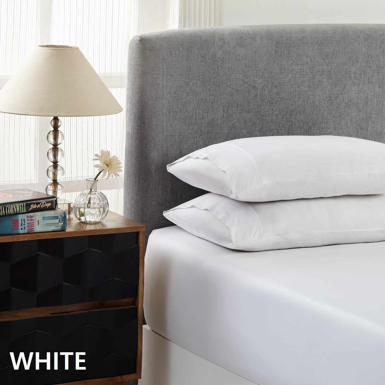 Bed Sheets: Royal Comfort 1500 Thread Count Cotton Rich Sheet Set 3 Piece Ultra Soft Bedding - King - White