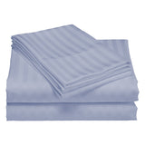 Duvet Covers: Royal Comfort 1200TC Quilt Cover Set Damask Cotton Blend Luxury Sateen Bedding - King - Blue Fog