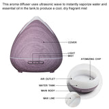 Aroma Diffusers: Essential Oils Ultrasonic Aromatherapy Diffuser Air Humidifier Purify 400ML - Violet