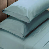 Bed Sheets: Renee Taylor 1500 Thread Count Pure Soft Cotton Blend Flat & Fitted Sheet Set Mist King
