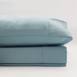 Bed Sheets: Renee Taylor 1500 Thread Count Pure Soft Cotton Blend Flat & Fitted Sheet Set Mist King