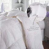 Pillows: Duck Feather & Down Quilt 500GSM + Duck Feather and Down Pillows 2 Pack Combo - Double - White