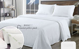 Bed Sheets: Royal Comfort Bamboo Blend Sheet Set 1000TC and Bamboo Pillows 2 Pack Ultra Soft - Queen - White
