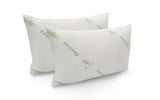 Bed Sheets: Royal Comfort Bamboo Blend Sheet Set 1000TC and Bamboo Pillows 2 Pack Ultra Soft - Queen - White
