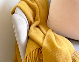 Non-Fiction Books: Brighton Throw - 100% NZ Wool - Mustard