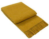 Non-Fiction Books: Brighton Throw - 100% NZ Wool - Mustard
