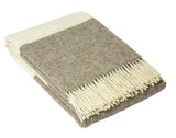 Blankets & Throws: Brighton Throw - 100% NZ Wool -  Stone