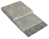 Blankets & Throws: Brighton Throw - 100% NZ Wool -  Grey
