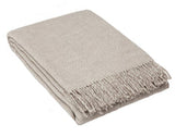 Blankets & Throws: Cambridge Throw - 100% NZ Wool -  Silver