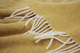Blankets & Throws: Hampton Throw - Merino Wool Blend - Ochre