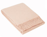 Arm Chairs & Recliners: Oxford Throw - Merino Wool Blend - Blush