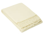 Arm Chairs & Recliners: Oxford Throw - Merino Wool Blend - Ivory